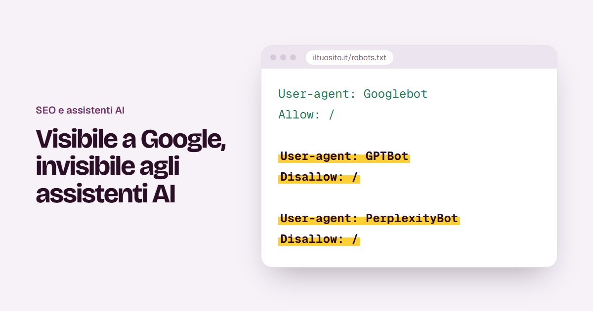 Eine robots.txt-Datei mit hervorgehobener Zeile, die den Crawler von ChatGPT blockiert